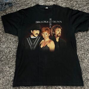 vintage Reba Brooks & dunn 1998 tour Black T-shirt sz: L